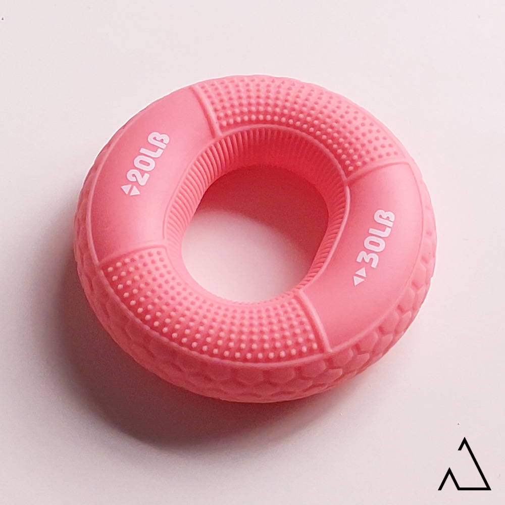 حلقه تقویت مچ و ساعد سطح 1 - سیلیکونی- صورتی- دو مقاومت 9 و 13 کیلویی- 20 و 30 پوندی