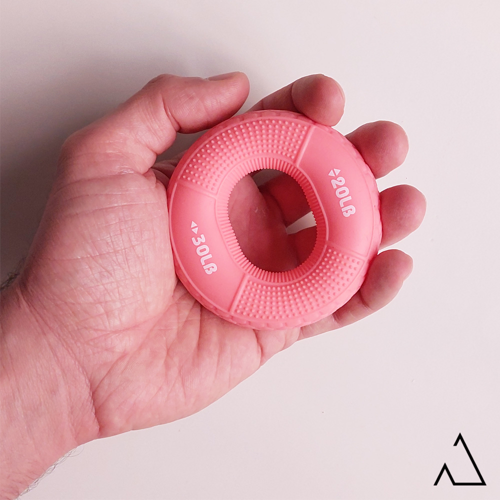 حلقه تقویت مچ و ساعد سطح 1 - سیلیکونی- صورتی- دو مقاومت 9 و 13 کیلویی- 20 و 30 پوندی